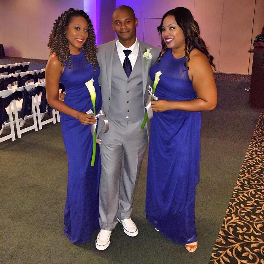 Navy Blue bridesmaid dress